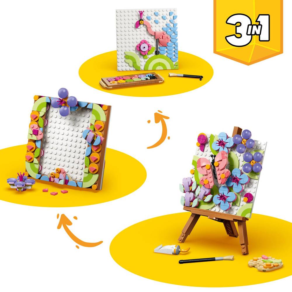 Prefabricated Construction LEGO 31390- Creator 3-in-1, Floral Art Decor Painting