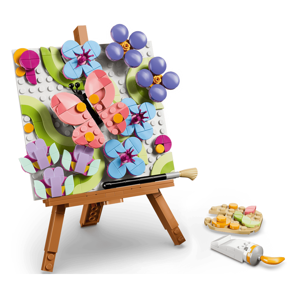 ასაწყობი კონსტრუქცია LEGO 31390- Creator 3-in-1, Floral Art Decor Painting, Prefabricated Construction