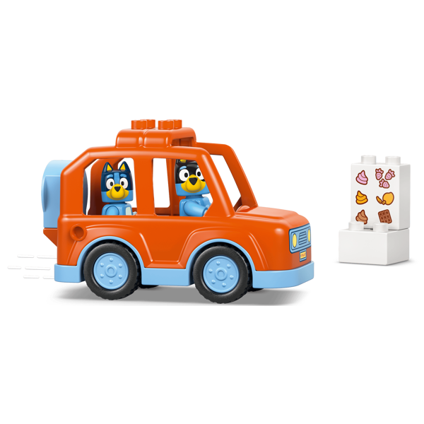 ასაწყობი კონსტრუქცია LEGO 10458 Duplo Bluey, Ice Cream Trip with Bluey, Prefabricated Construction