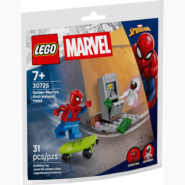 ასაწყობი კონსტრუქცია LEGO 30725, Super Heroes Spider-Man vs. Anti-Venom Heist, Prefabricated Construction