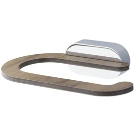 ქაღალდის საკიდი Bisk Bergen, Toilet Paper Holder, Chrome/Wood
