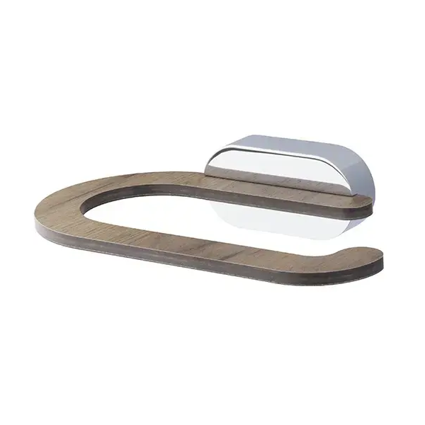 Toilet Paper Holder Bisk Bergen, Chrome/Wood