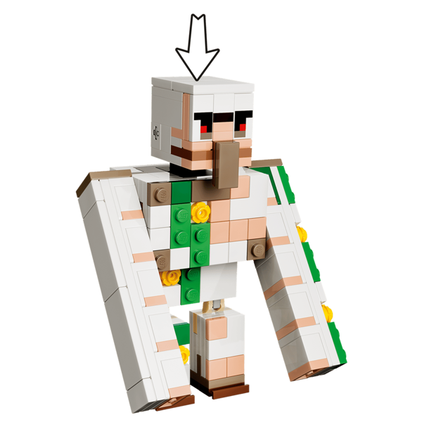 ასაწყობი კონსტრუქცია LEGO 21592 Minecraft, Chicken Jockey Desert Attack, Prefabricated Construction