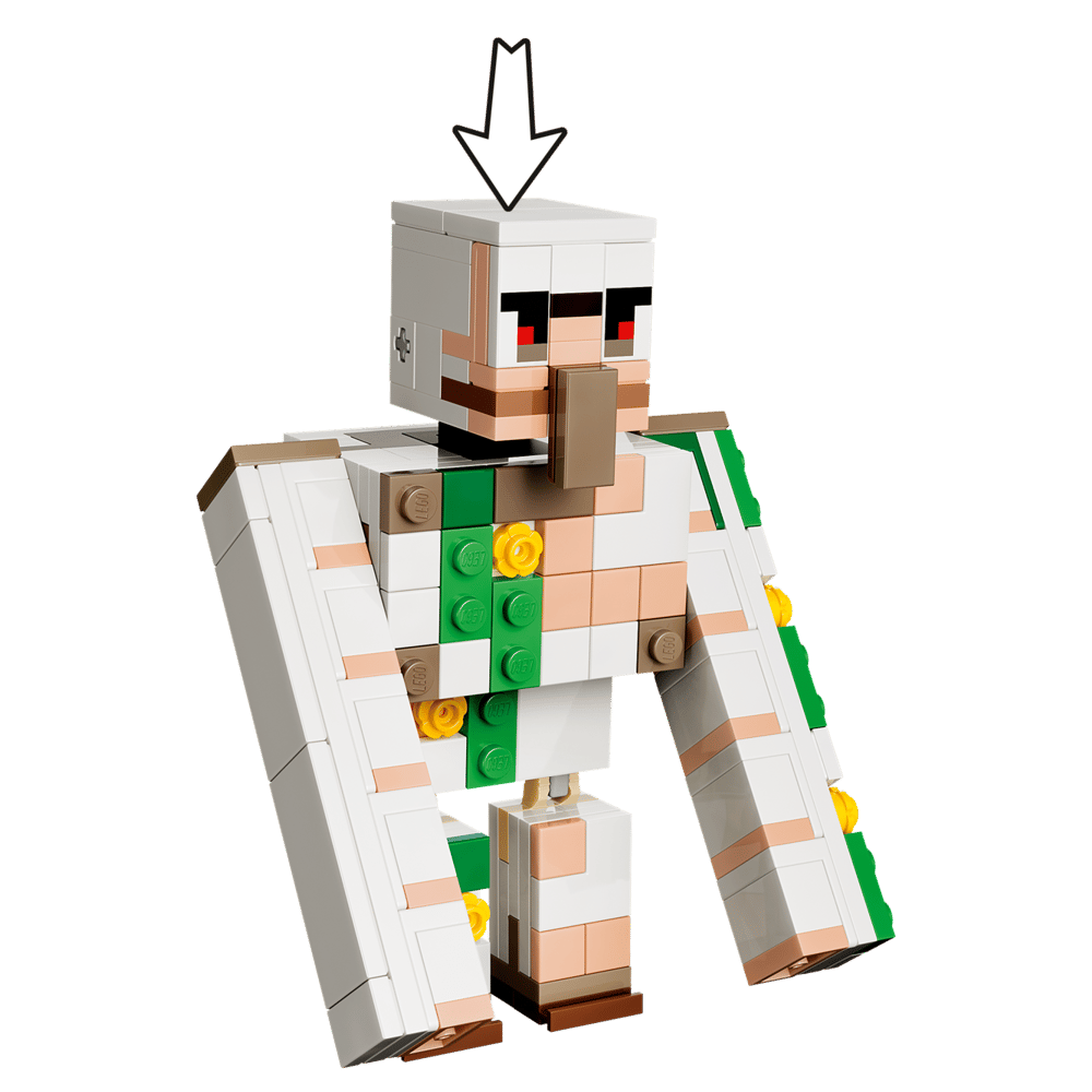 ასაწყობი კონსტრუქცია LEGO 21592 Minecraft, Chicken Jockey Desert Attack, Prefabricated Construction