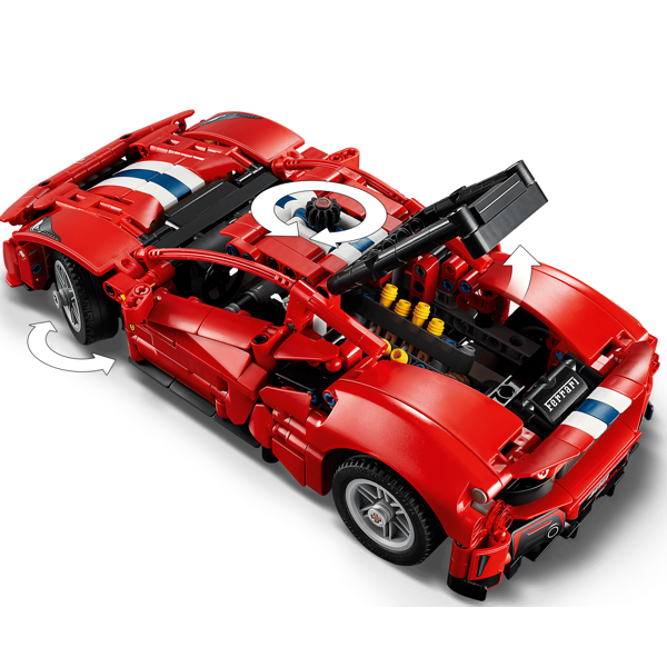 ასაწყობი კონსტრუქცია LEGO 42235 Technic, Ferrari 488 Pista Car, Prefabricated Construction