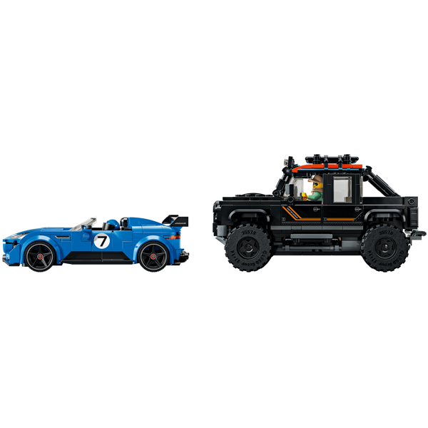 ასაწყობი კონსტრუქცია LEGO 77264 Speed Champions, Jaguar Project 7 & Land Rover Defender, Prefabricated Construction