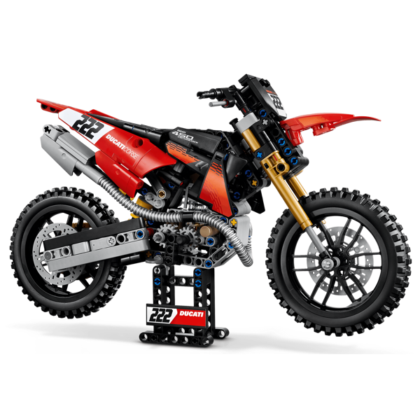 ასაწყობი კონსტრუქცია LEGO 42238 Technic, Ducati Desmo450 MX Factory Motorcycle, Prefabricated Construction