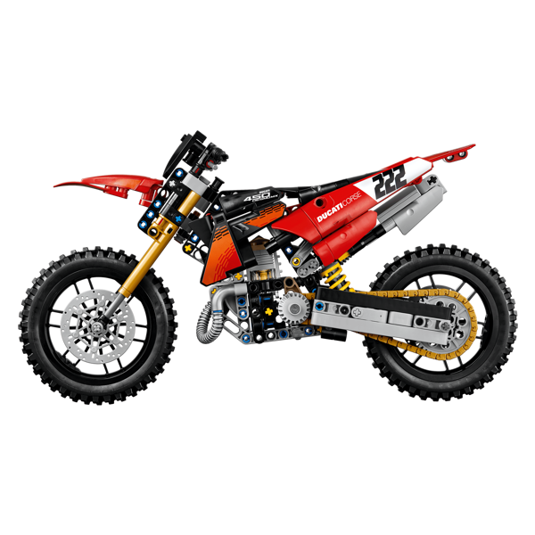 ასაწყობი კონსტრუქცია LEGO 42238 Technic, Ducati Desmo450 MX Factory Motorcycle, Prefabricated Construction