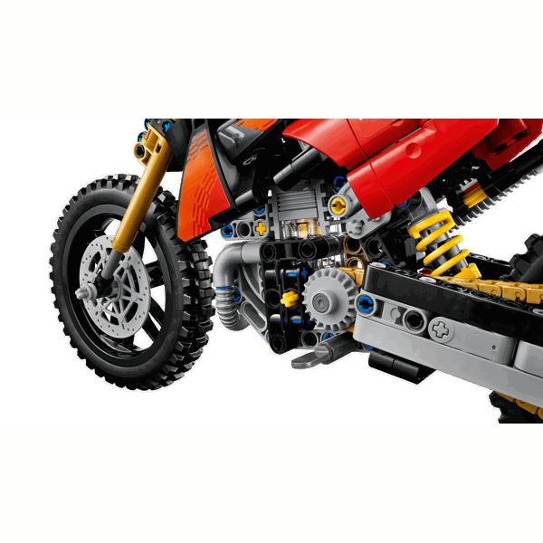 ასაწყობი კონსტრუქცია LEGO 42238 Technic, Ducati Desmo450 MX Factory Motorcycle, Prefabricated Construction