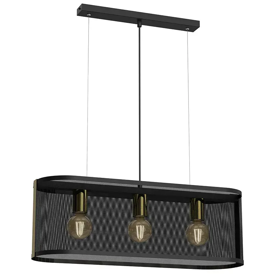 ჭაღი Luminex 4151 Kaga 3 E27, Chandelier, Black