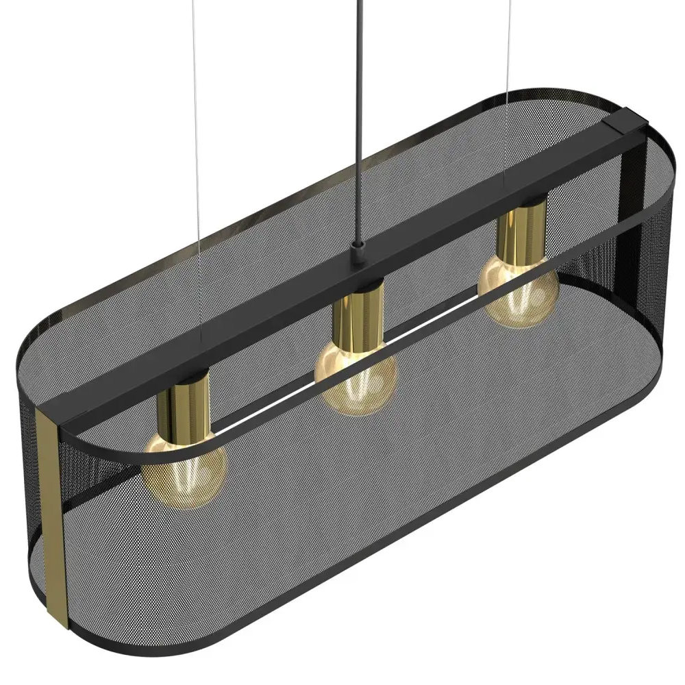 ჭაღი Luminex 4151 Kaga 3 E27, Chandelier, Black
