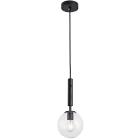 Chandelier Pendent E27 1 2711 BK, Black