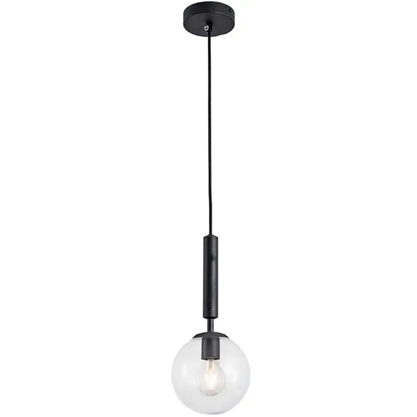 Chandelier Pendent E27 1 2711 BK, Black