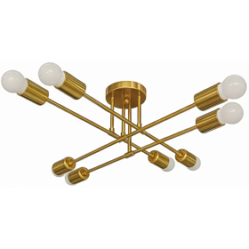 Chandelier Bella Mita E27 8 0809-8 FG, Gold