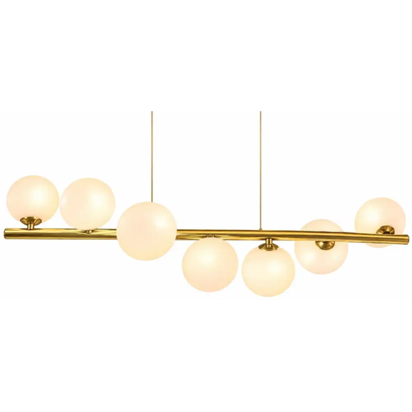 Chandelier Pendent G9x7 3516-7 GD+WH, Gold
