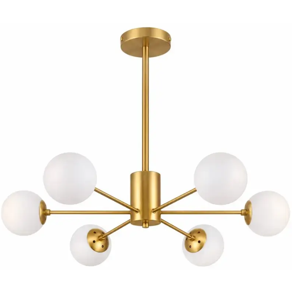 Chandelier Pendent E27x6 8001-6 GD, Gold