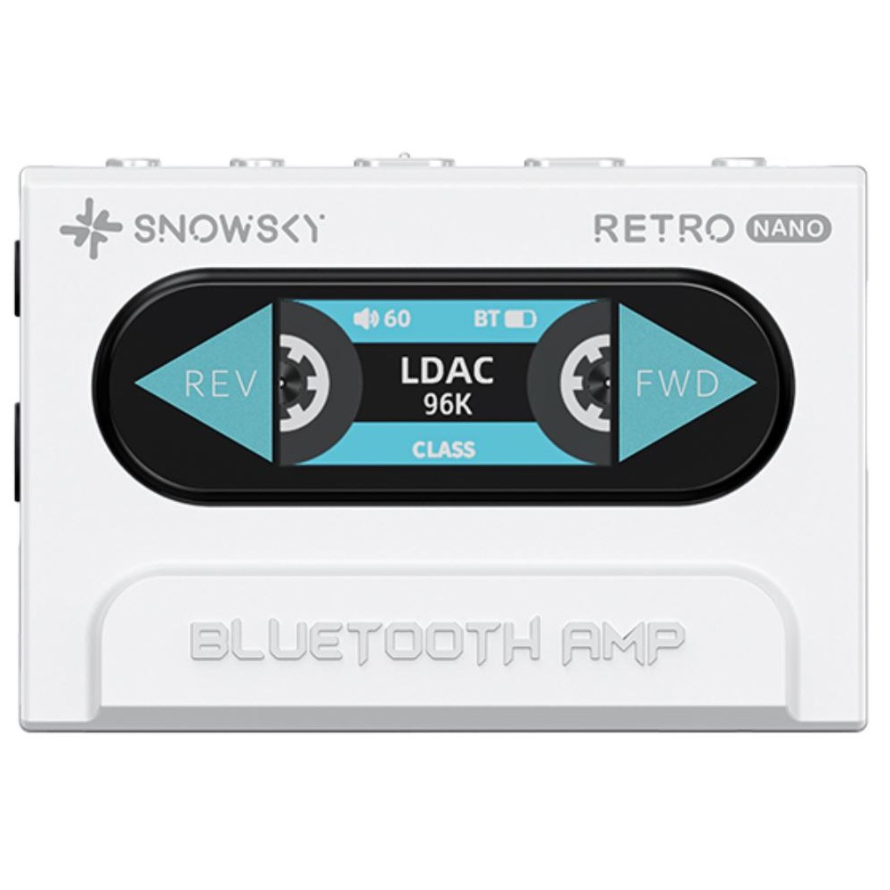 FiiO SNOWSKY Retro NANO F3085B 3.5mm + 4.4mm Jack, Type-C, Bluetooth DAC And Headphone Amplifier, White