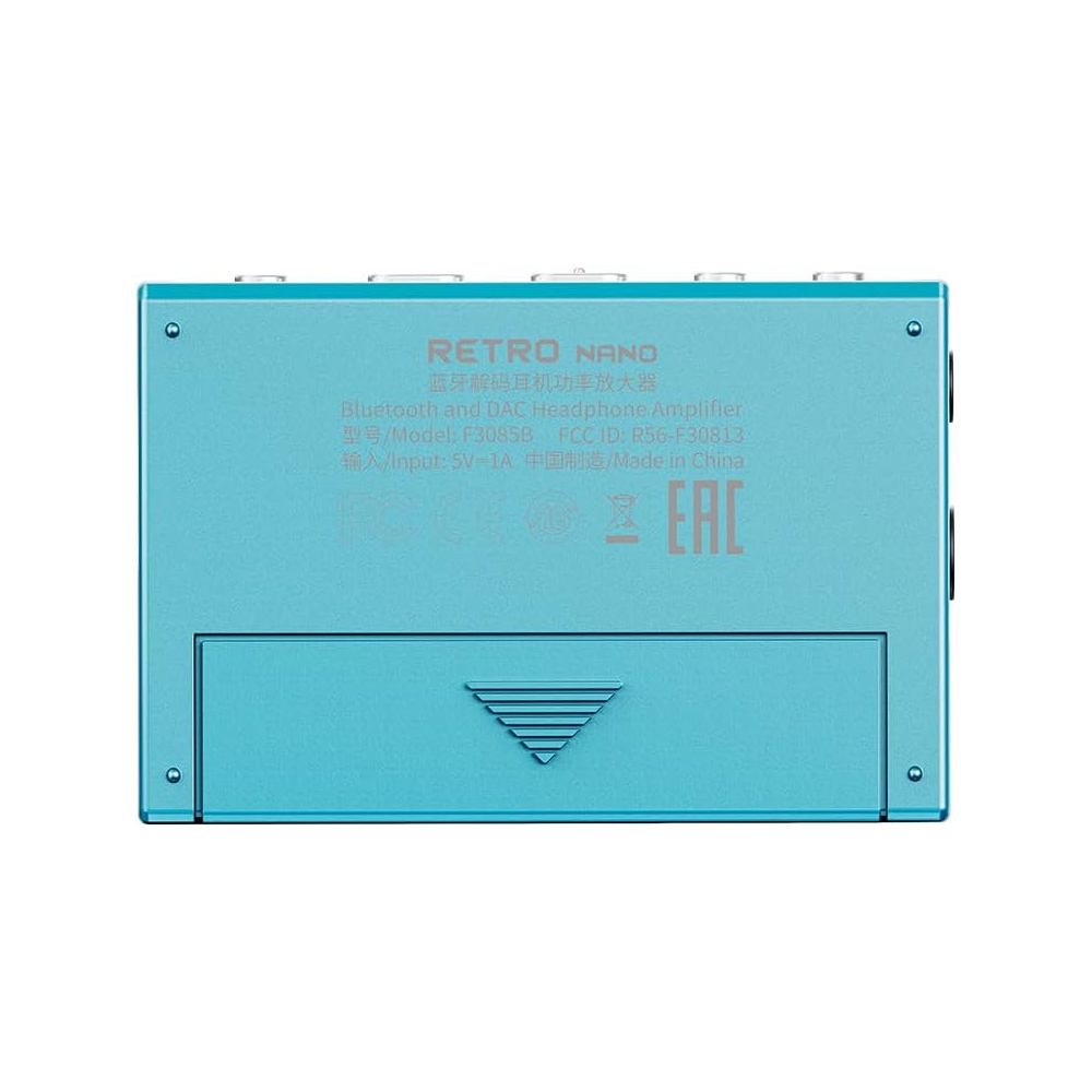 FiiO SNOWSKY Retro NANO F3085B 3.5mm + 4.4mm Jack, Type-C, Bluetooth DAC And Headphone Amplifier, Blue