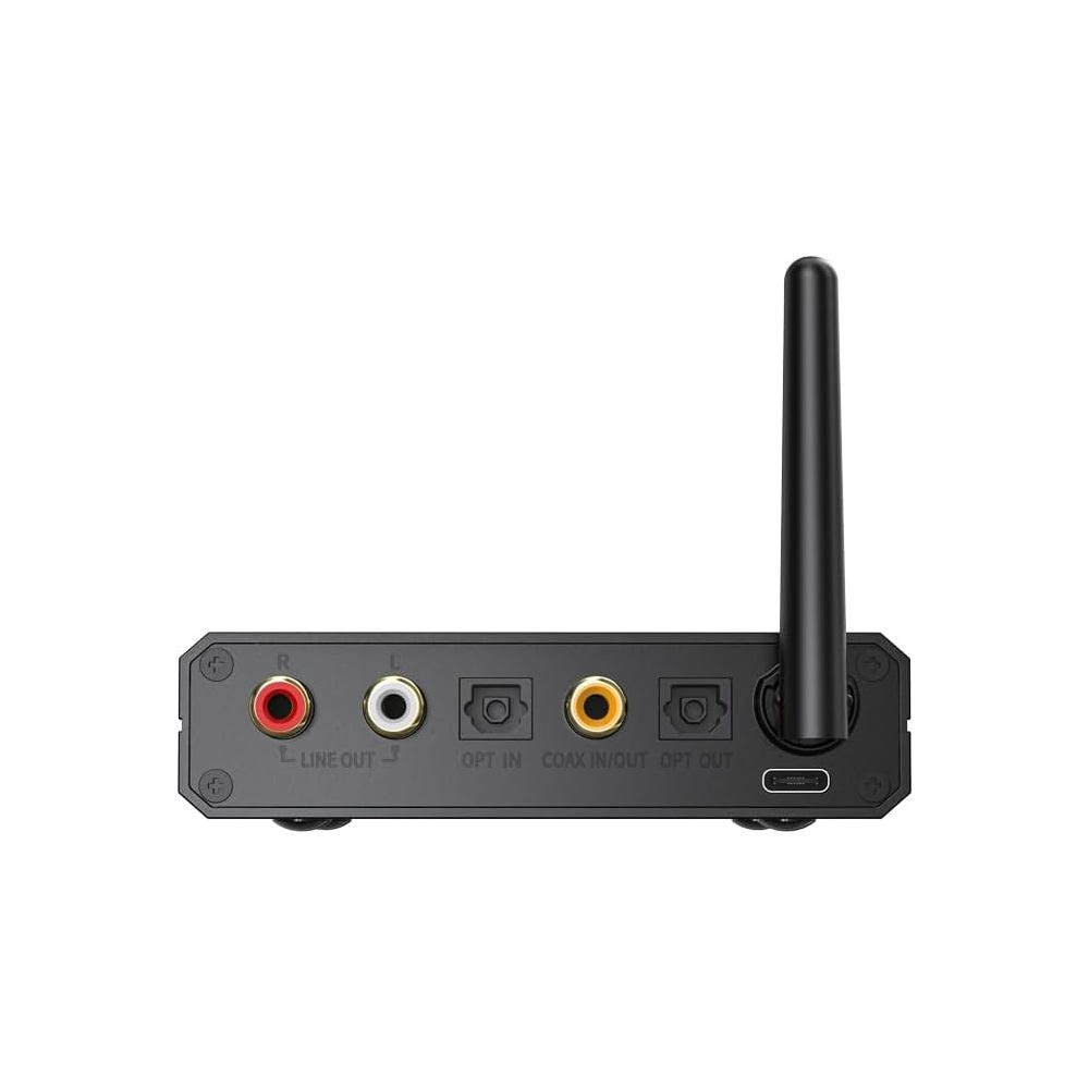 FiiO BR13 Type-C, Optical, Coaxial, RCA, Hi-Res Bluetooth DAC Audio Transceiver Black