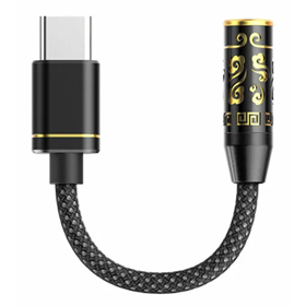 FiiO JIEZI A F3104K USB-C to 3.5mm Ultra-Portable USB Audio DAC & Headphone Amplifier Black