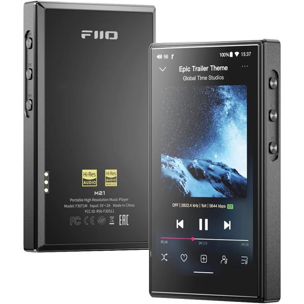 Hi-Res აუდიო პლეერი FiiO M21 (F3071M) Android Bluetooth, WiFi Hi-Res Lossless Music Player DAC THX AAA-788+ Black