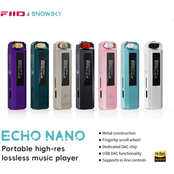 Hi-Res აუდიო პლეერი FiiO F4403E SNOWSKY ECHO NANO, 3.5mm, microSD, Portable High Resolution Music Player Black