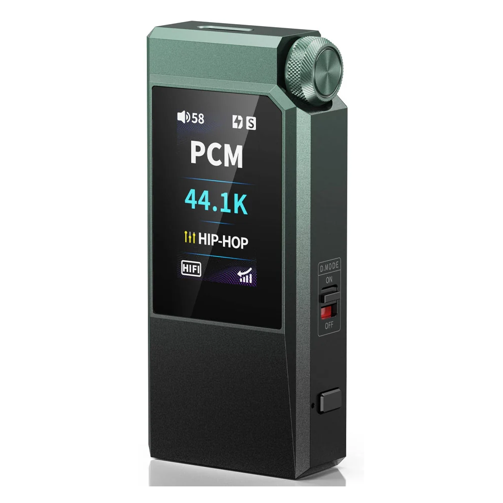 DAC And Headphone Amplifier FiiO QX11 (F3012Q), Type-C, 3.5mm, 4.4mm, Green