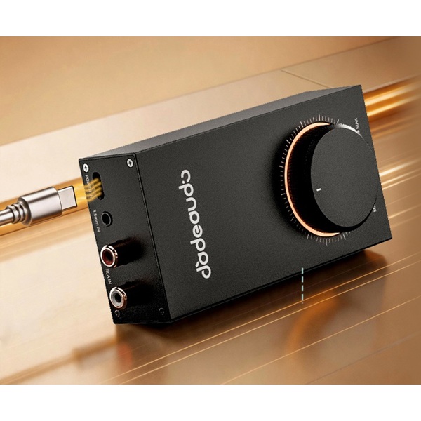 FiiO F3001 JadeAudio High-Power Hi-Fi Desktop Headphone Amplifier GGIGAS 1, RCA, 3.5mm, 4.4mm, Black