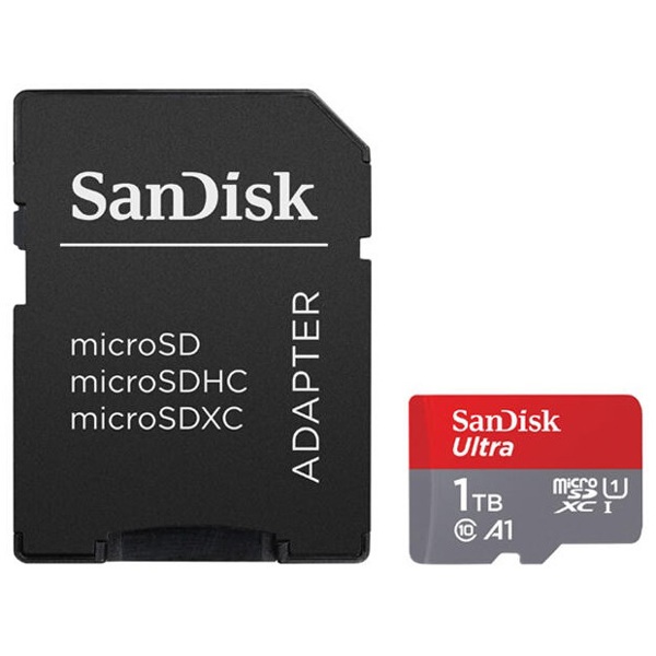 Memory Card SanDisk SDSQUJQ-1T00-GZ6MA, 1TB, microSDXC, UHS-I C10, U1, V10, Black