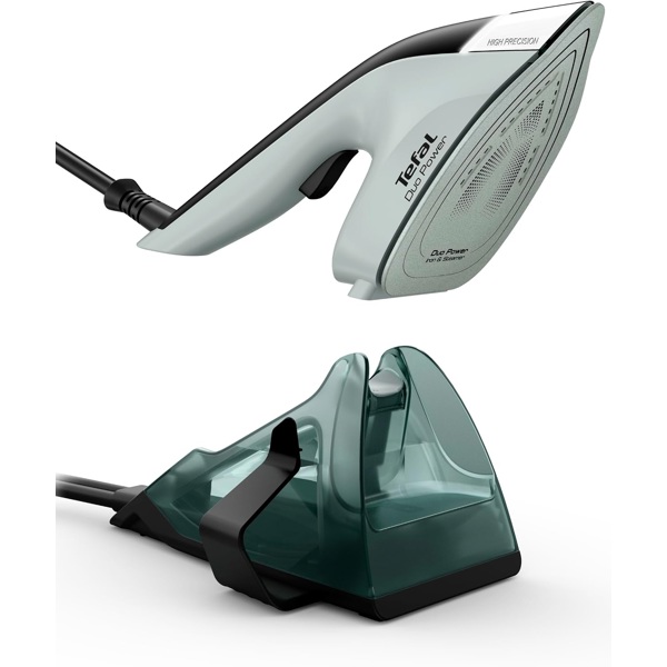 ორთქლის უთო Tefal JF4031E0 DUO POWER, 1700W, 0.4L, Steam Iron, Eucalyptus/Black