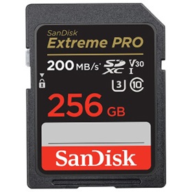 Memory Card SanDisk SDSDXXD-256G-GN4IN Extreme PRO, 512GB, SDXC, UHS-I C10, U3, V30, Black