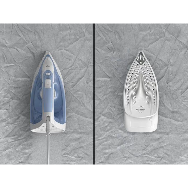 ორთქლის უთო Tefal FV2C41E0 Virtuo 30, 2000W, Steam Iron, White/Blue