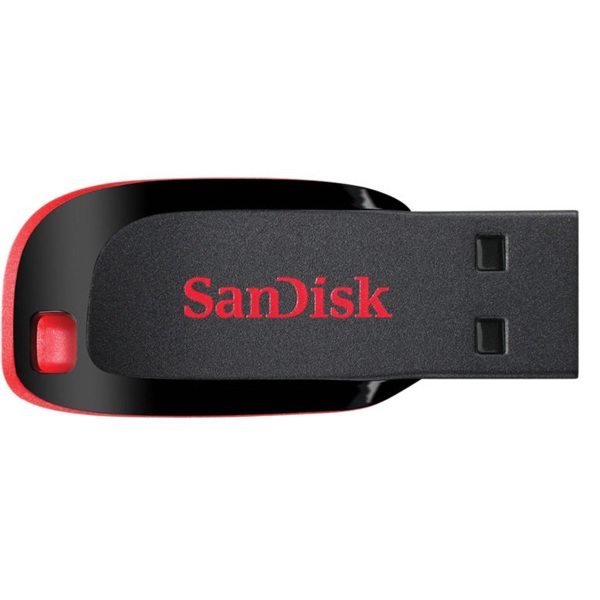USB ფლეშ მეხსიერება Sandisk SDCZ50-016G-B35 Cruzer Blade, 16GB, USB 2.0, Flash Memory, Black