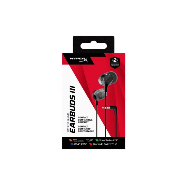 Headphones HyperX BN7R9AA Cloud Earbuds III, Wired, 3.5mm, Black
