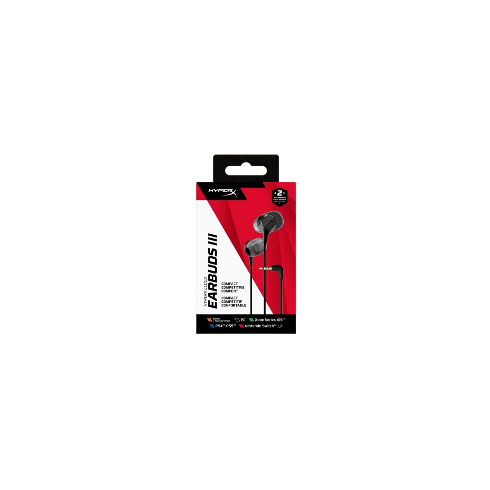 Headphones HyperX BN7R9AA Cloud Earbuds III, Wired, 3.5mm, Black
