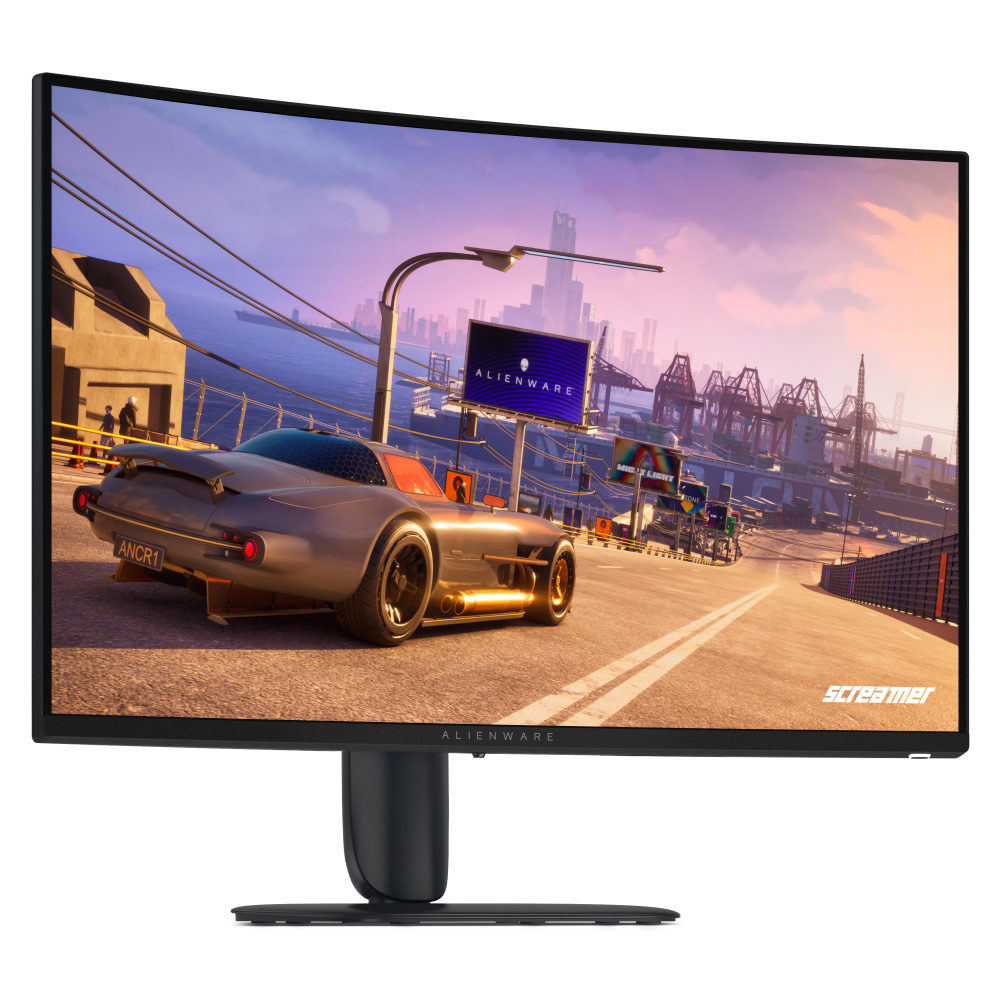 მონიტორი Dell 210-BWQD Alienware 32 AW3226DM, 21.5", Curved Monitor, VA, QHD, HDMI, DP, USB, Type-C, Black