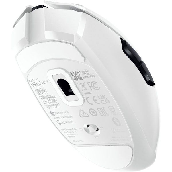 Gaming Mouse Razer RZ01-05690200-R3M1 Orochi V2 (2026), Wireless, USB, Bluetooth, White