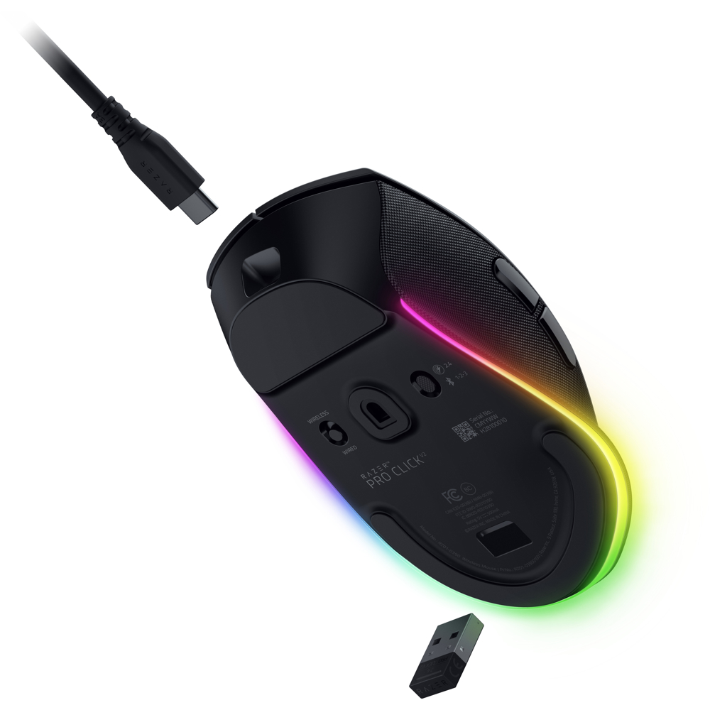 Gaming Mouse Razer RZ01-03900100-R3M1 Pro Click V2, Wireless, USB, Bluetooth, RGB, Black