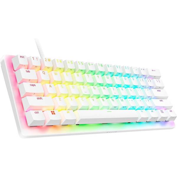 კლავიატურა Razer RZ03-04991700-R3M1 Huntsman V3 Pro Mini, Wired, USB, RGB, Gaming Mechanical Keyboard, White