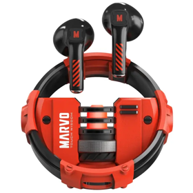 ყურსასმენი Marvo BE-889 Quaz, Earbuds, Wireless, Bluetooth, Black/Red