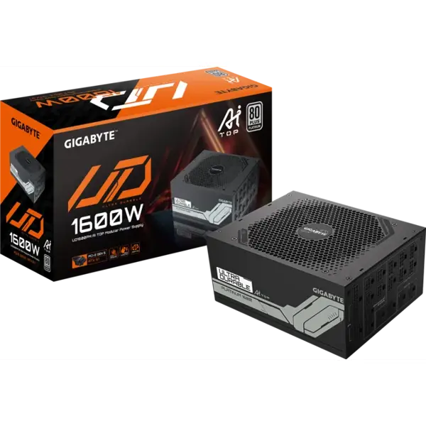 კვების ბლოკი Gigabyte GP-UD1600PM PG5, 1600W, 80 Plus Platinum, Power Supply, Black