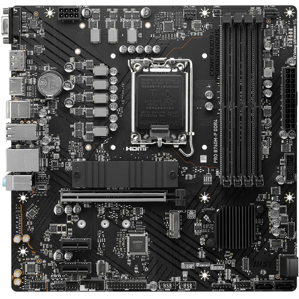 Motherboard MSI 911-7E02-029 PRO B760M-P, LGA1700, DDR4, 128GB