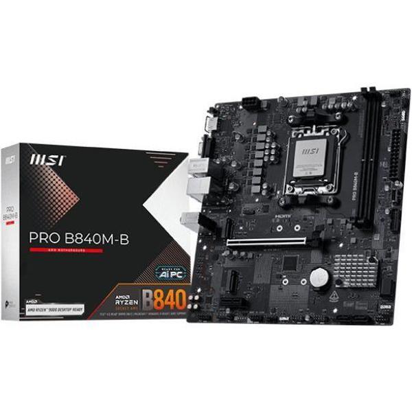 Motherboard MSI 911-7E76-002 PRO B840M-B, AM5, DDR5, 128GB