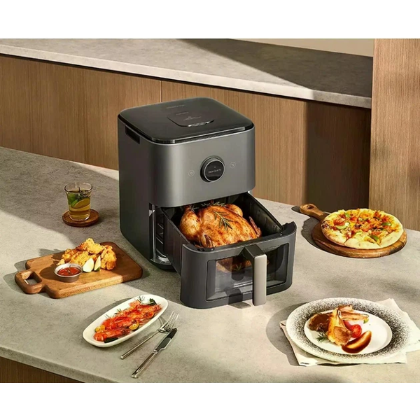 აეროგრილი Xiaomi BHR08U4EU Mijia Smart Steam, 1850W, 7L, Air Fryer, Black