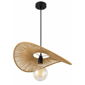 Chandelier JI EL LTD E27 1 A2885, Brown