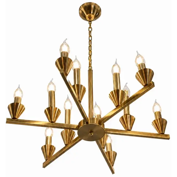 Chandelier JI EL LTD 3116-6+6, Gold