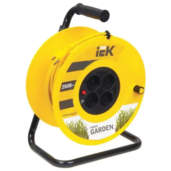 დამაგრძელებელი IEK УК30 GARDEN, 30m, Extension, Yellow