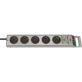 დენის დამაგრძელებელი Brennenstuhl 13044492, 5 Socket, 2.5m, Extension, Silver
