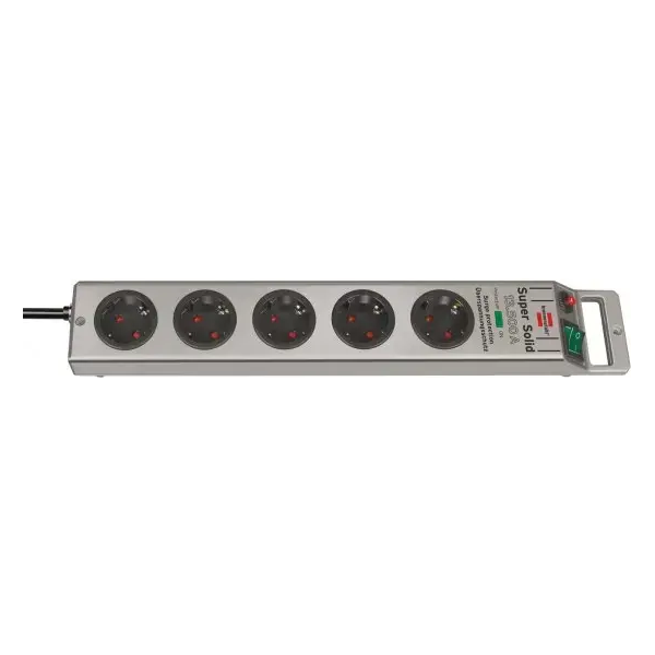 დენის დამაგრძელებელი Brennenstuhl 13044492, 5 Socket, 2.5m, Extension, Silver