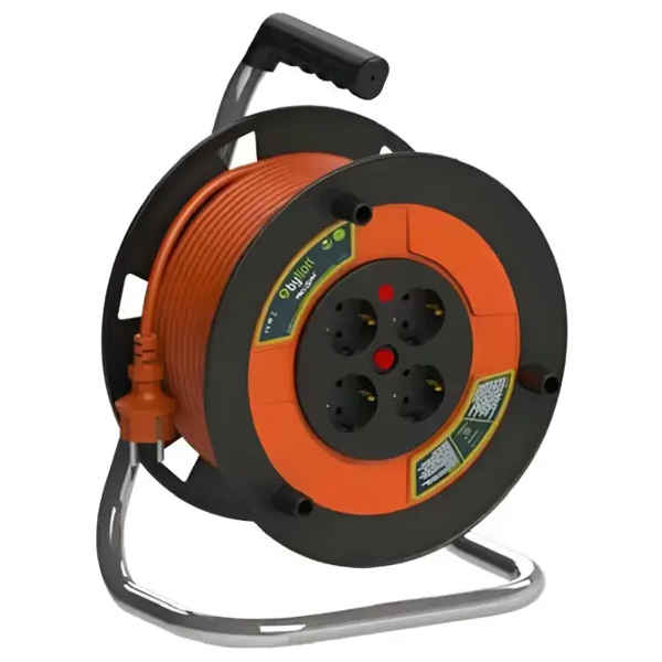 კოჭა ByLion 4X2P+E IP20, 30m, Coil, Black/Orange